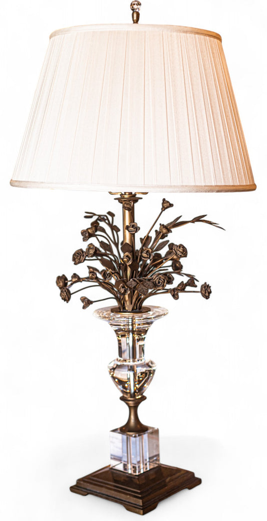 Glass & Bronze Table Lamps