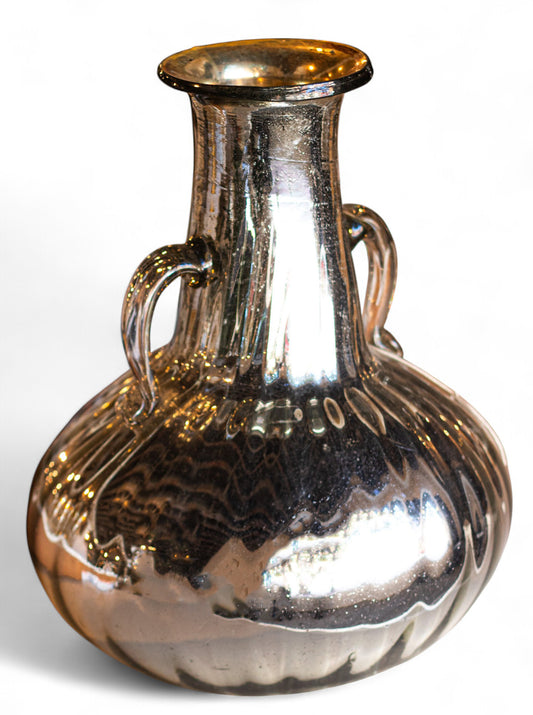 Antique Mirrored Glass Vase