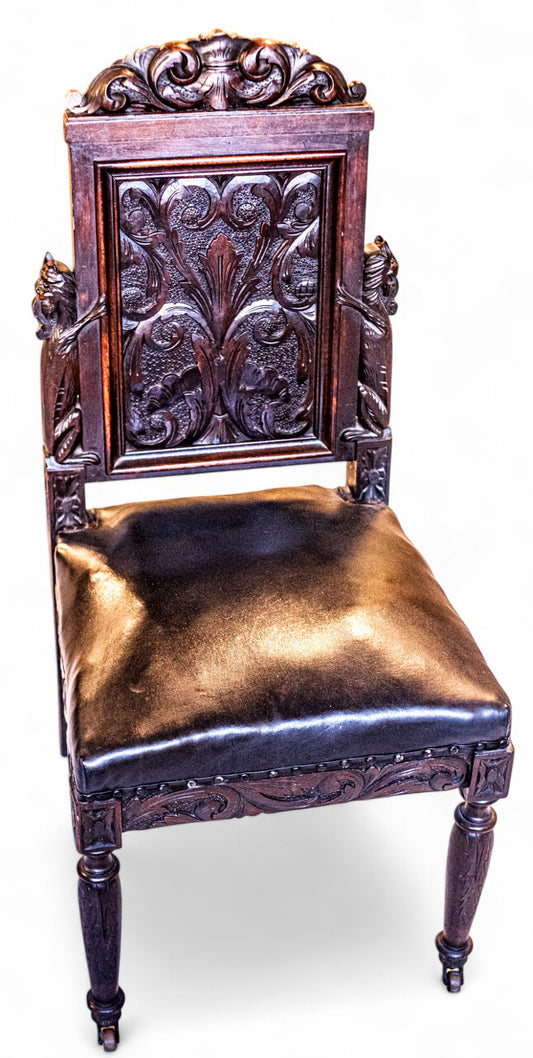 Dining Room Antique Carved Chairs (Set of 6)