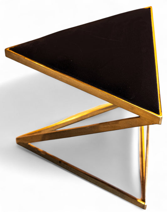 Mid Century Modern Geometric Stools (pair)