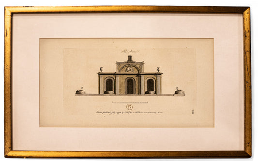 Vintage Print of Pavilion