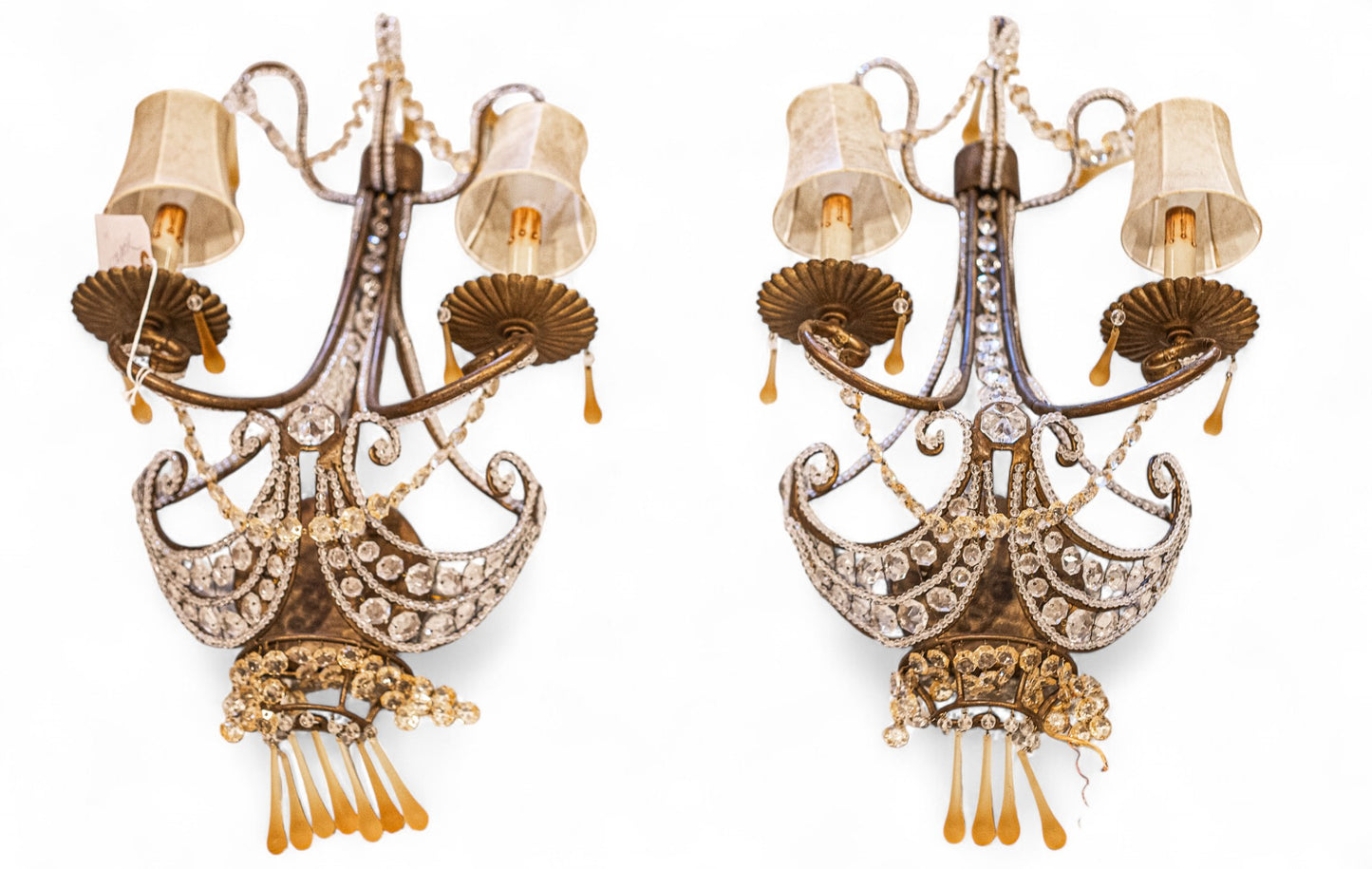 Pair of Venetian Wall Sconces Electric