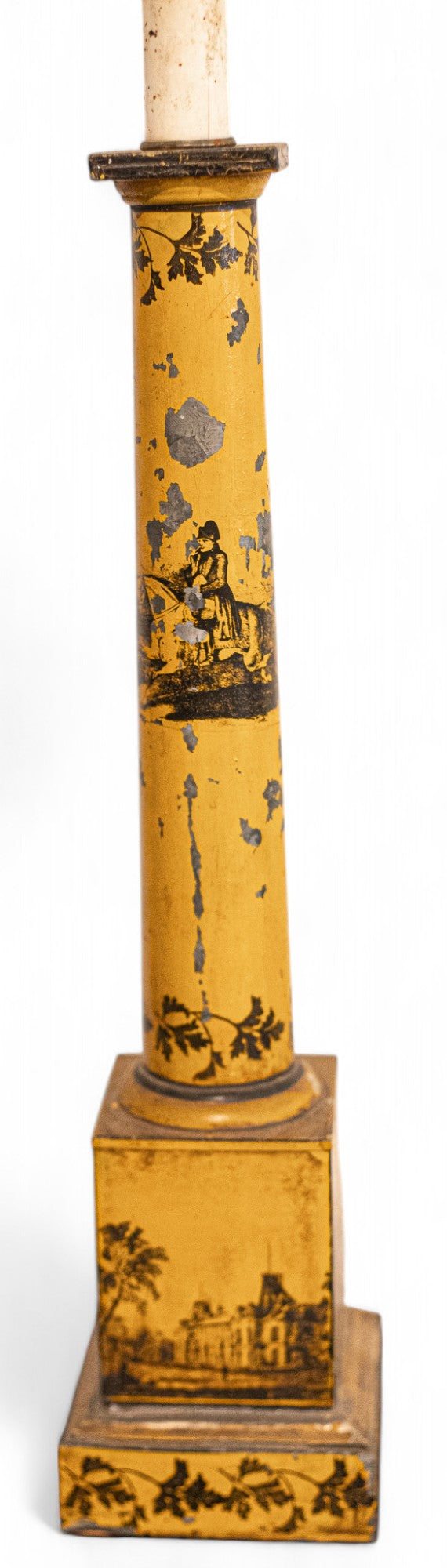 Antique Gold Painted Chinoiserie Lamp