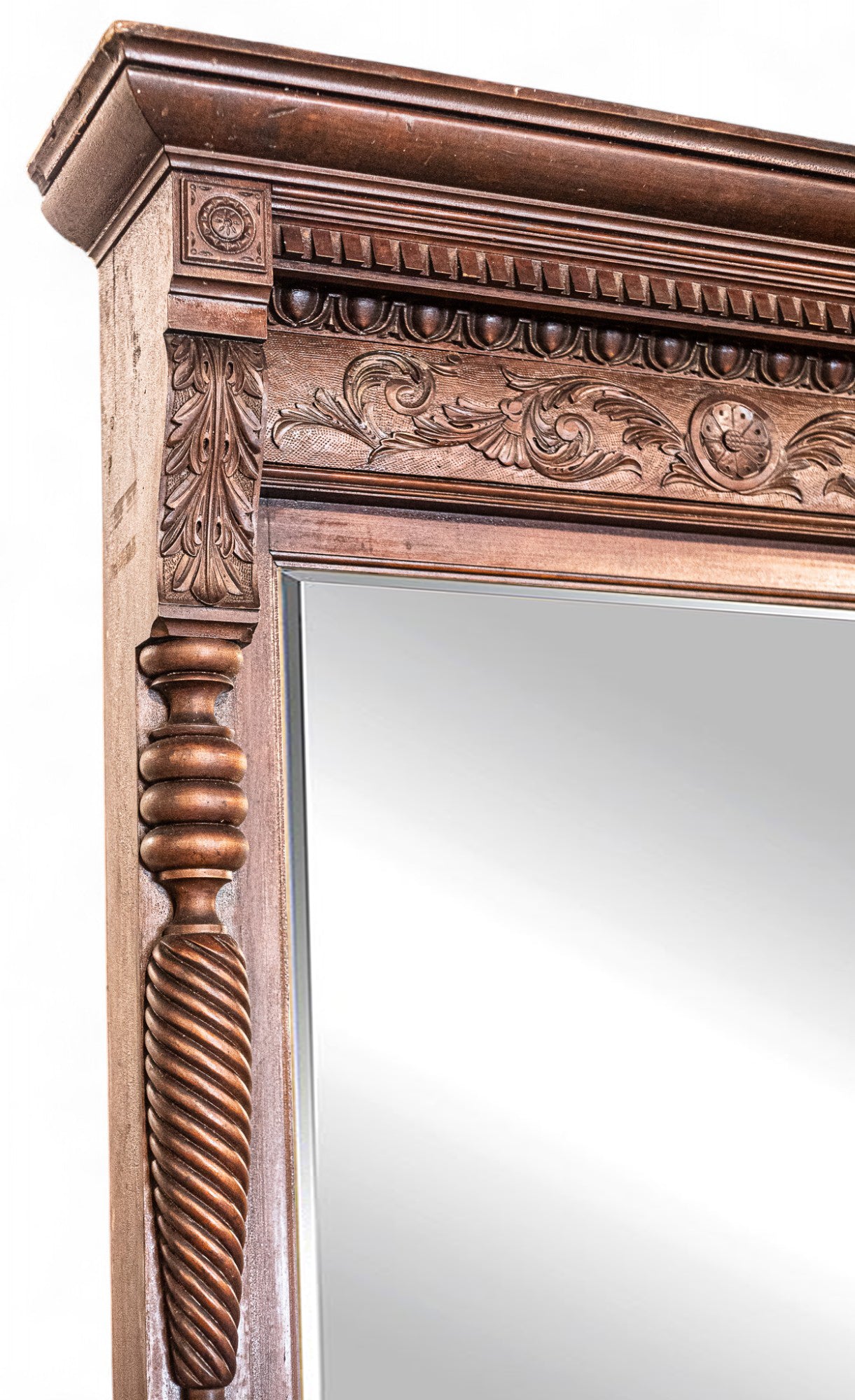 Antique Wood Carved Mirror