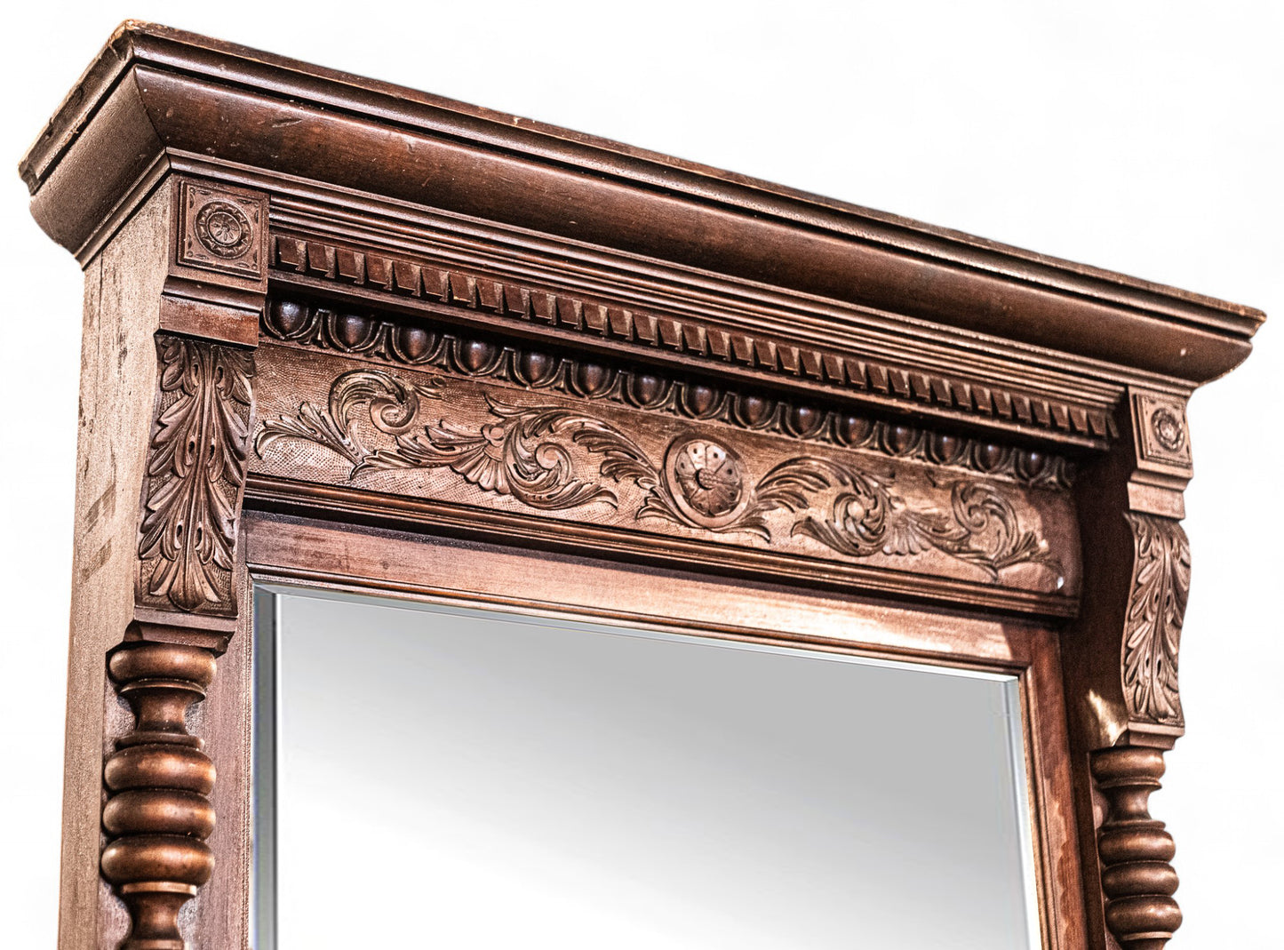 Antique Wood Carved Mirror