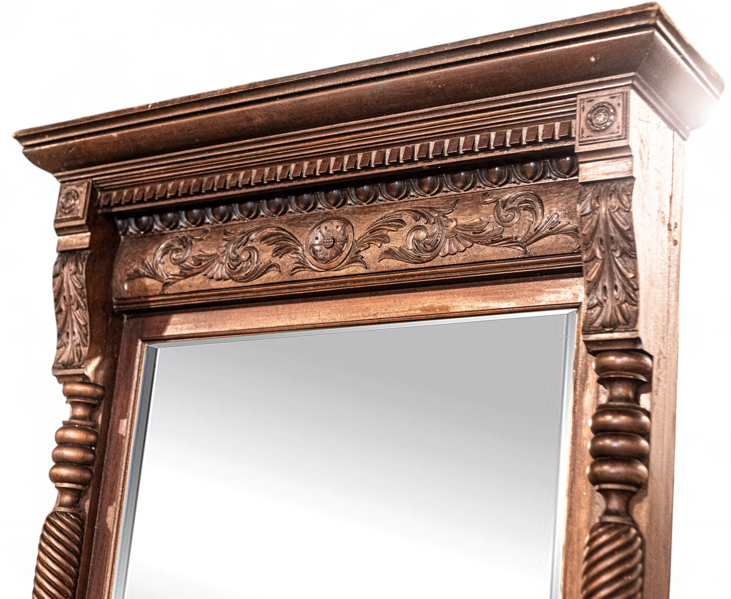 Antique Wood Carved Mirror