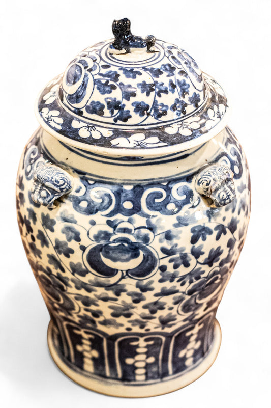 Ginger Jar Antique PAIR  Asian Chinoiserie