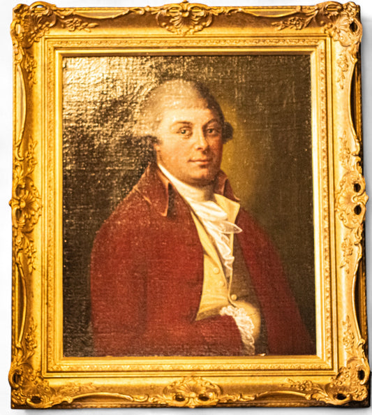 18th Century English Oil Painting on Canvas of a Gentleman