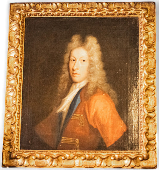 18th Century English Oil Painting on Canvas of a Gentleman