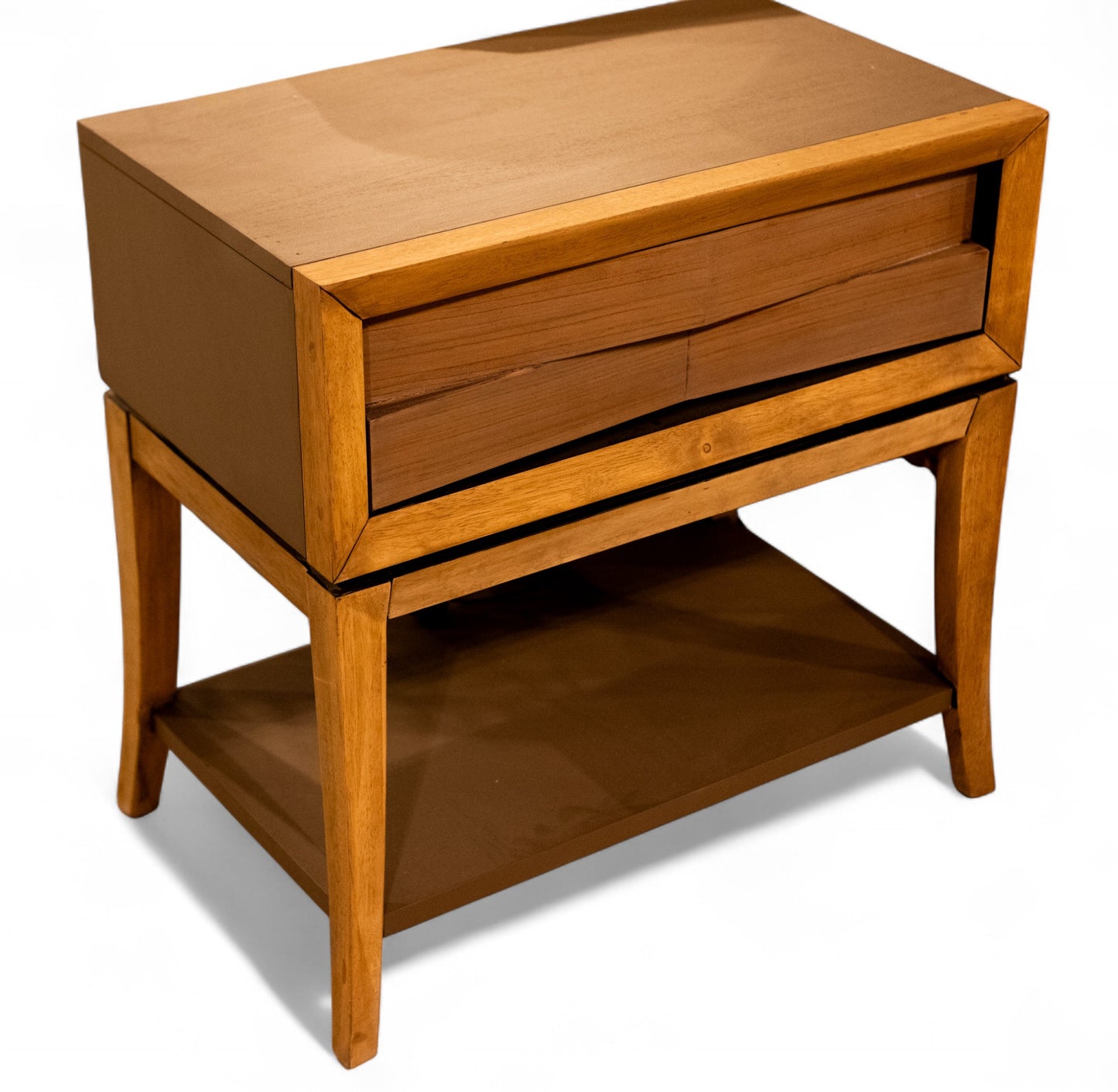 Mid Century Modern Nightstand (all Wood)