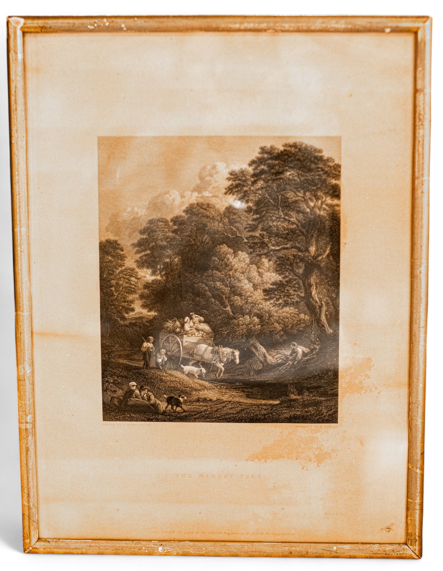 Antique Lithograph Landscape from the Chatsworth Estate Collection
