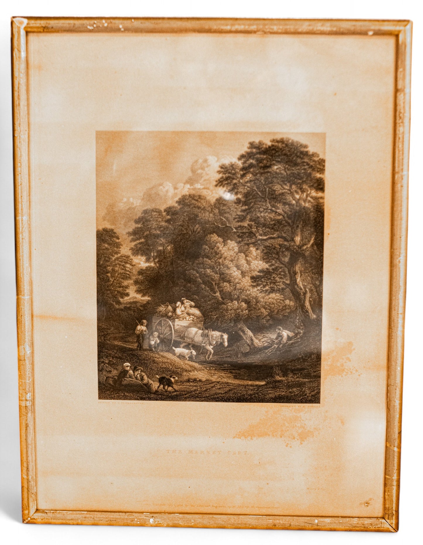 Antique Lithograph Landscape from the Chatsworth Estate Collection