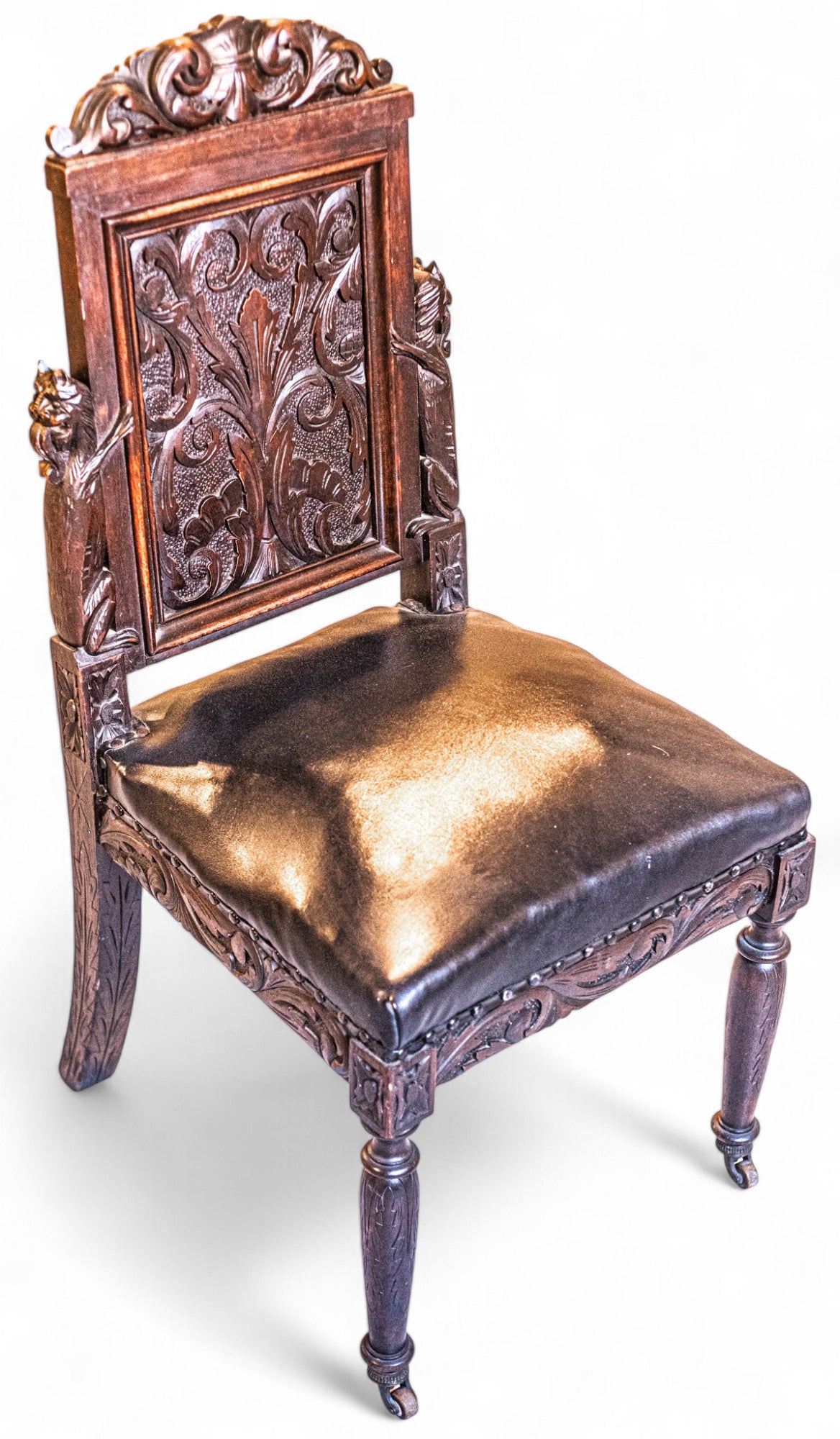 Dining Room Antique Carved Chairs (Set of 6)