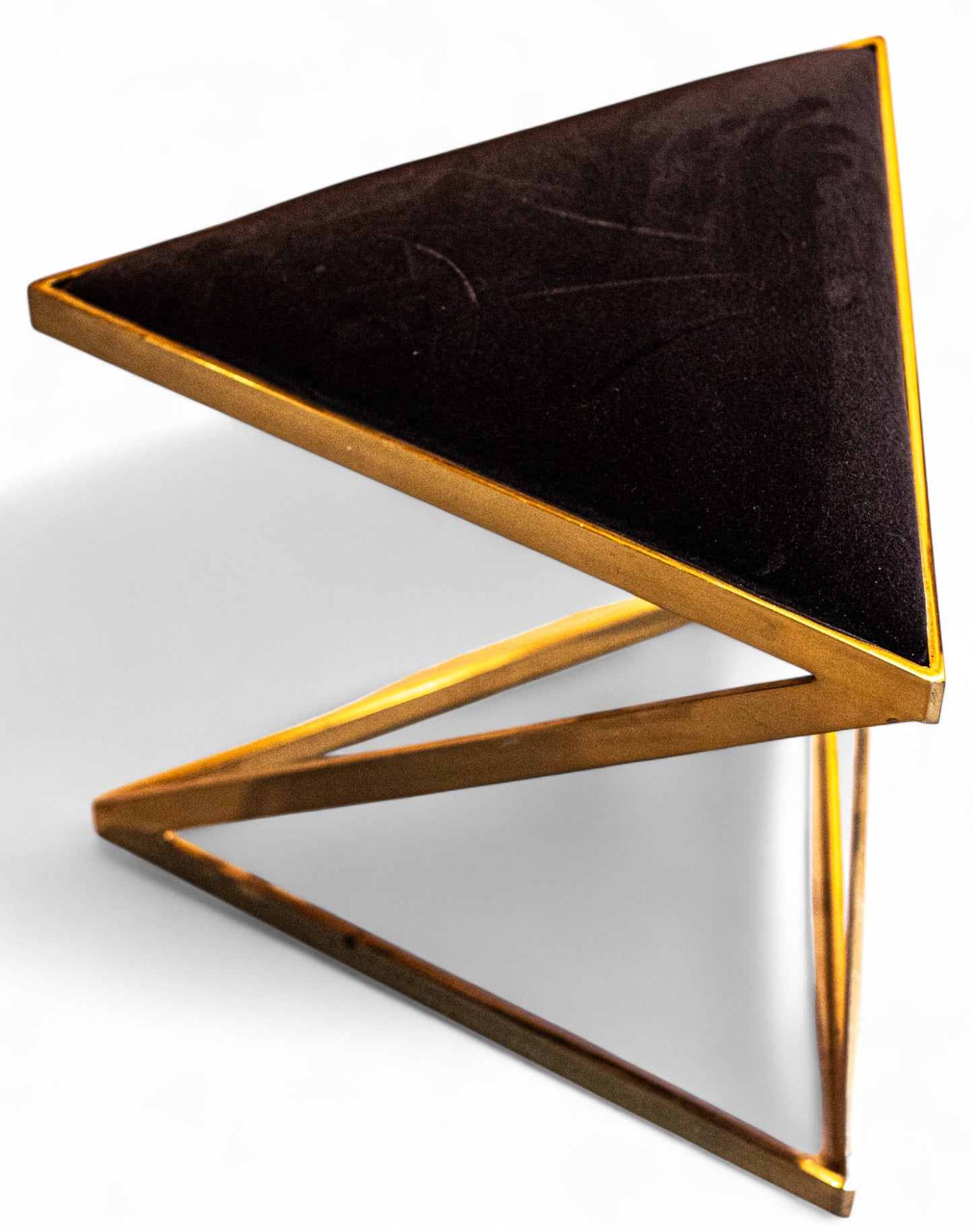 Mid Century Modern Geometric Stools (pair)