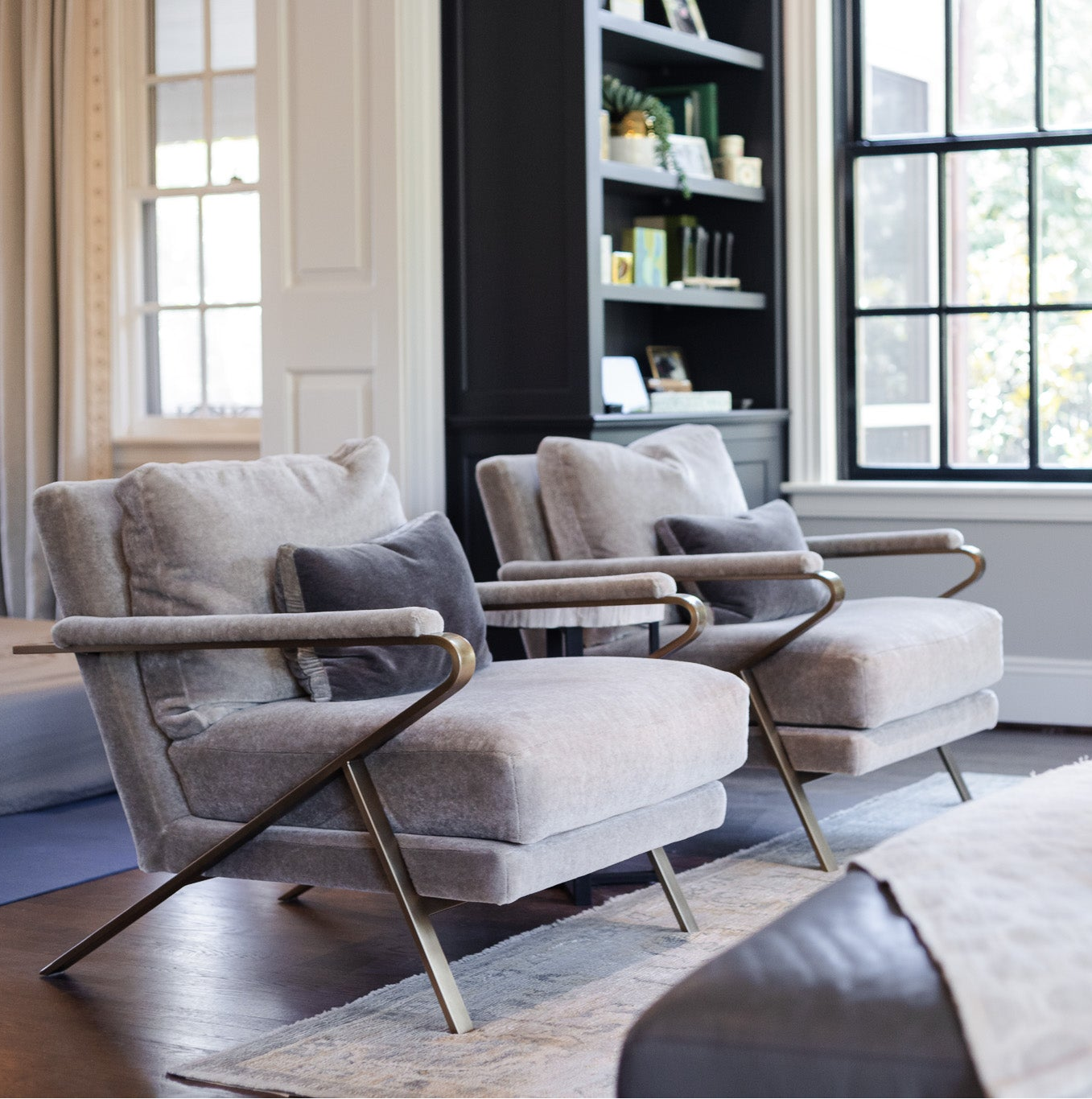 Custom Velvet Chairs Mid Century Modern Furniture in Charlottesville, VA