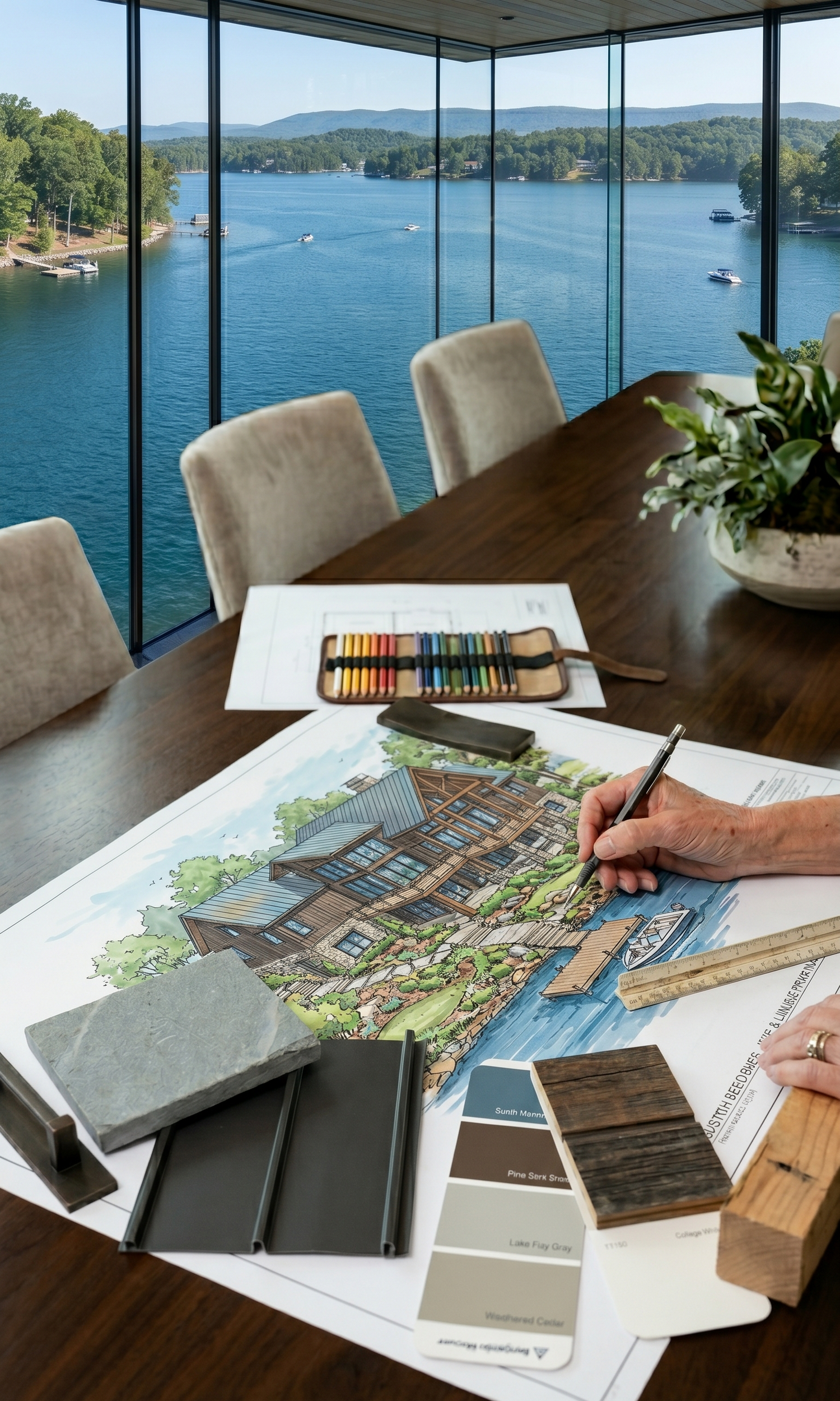 Smith Mountain Lake Custom Home Design Moneta, VA